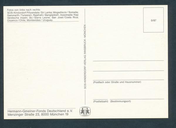 SOS-Kinderdörfer in Uruguay, Chile , Sri Lanka u.a.